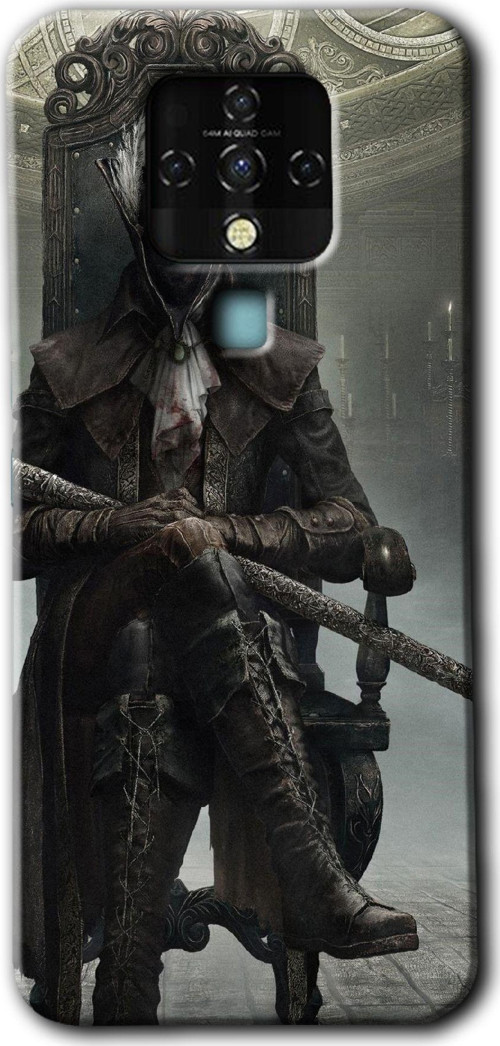 Tecno Tekno Camon 16 Kılıf Hd Desen Baskılı Arka Kapak - Bloodborne Hunters