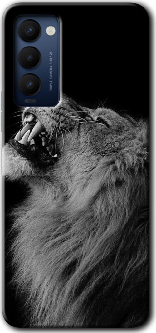 Tecno Camon 18 Kılıf Hd Desen Baskılı Arka Kapak - Lion