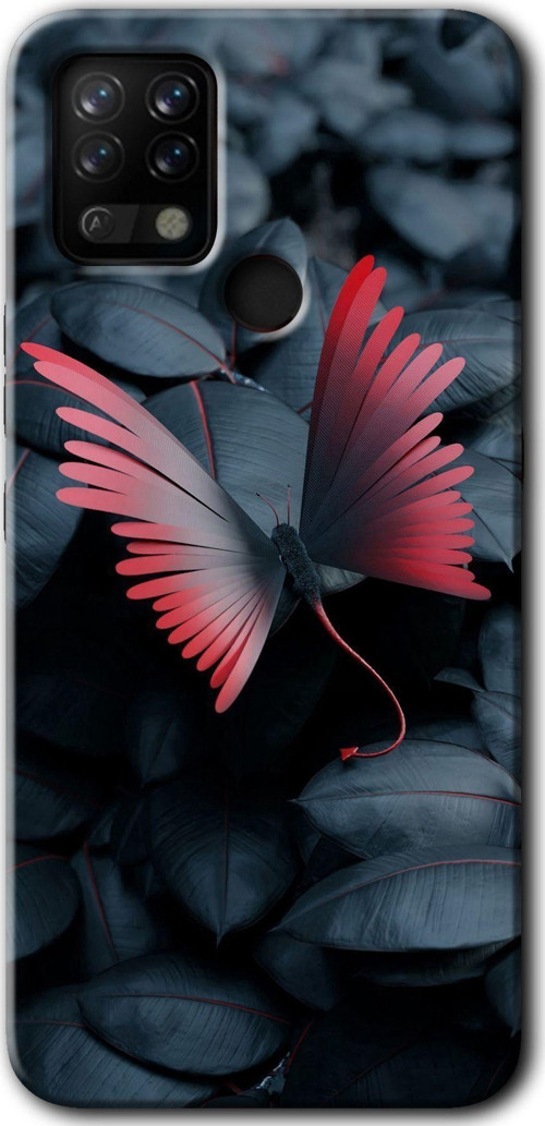 Tecno Tekno Pova Kılıf Hd Desen Baskılı Arka Kapak - Dark Butterfly