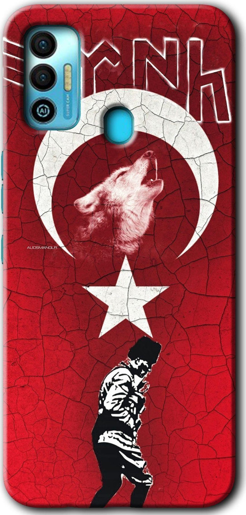 Tecno Tekno Spark 7T Kılıf Hd Desen Baskılı Arka Kapak - Bozkurt Atam