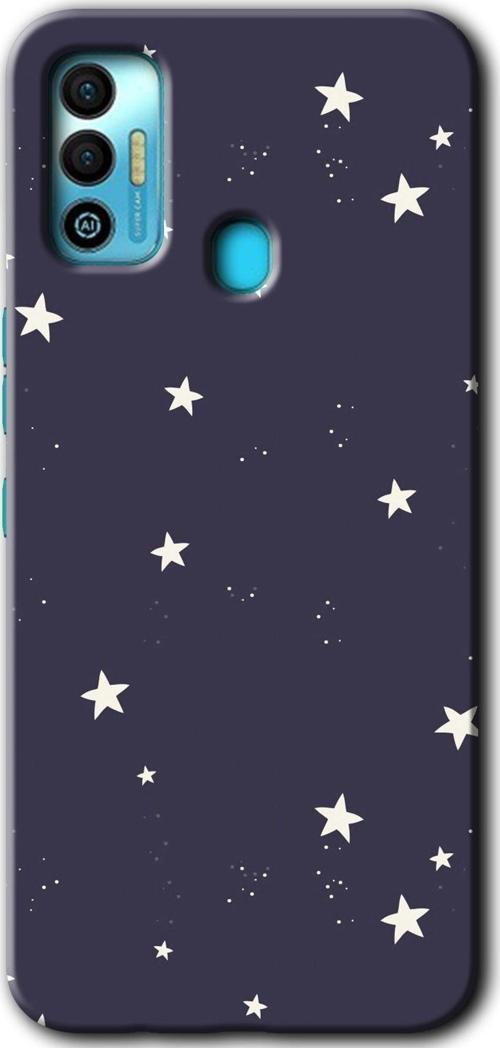 Tecno Tekno Spark 7T Kılıf Hd Desen Baskılı Arka Kapak - Gökyüzü Yıldız