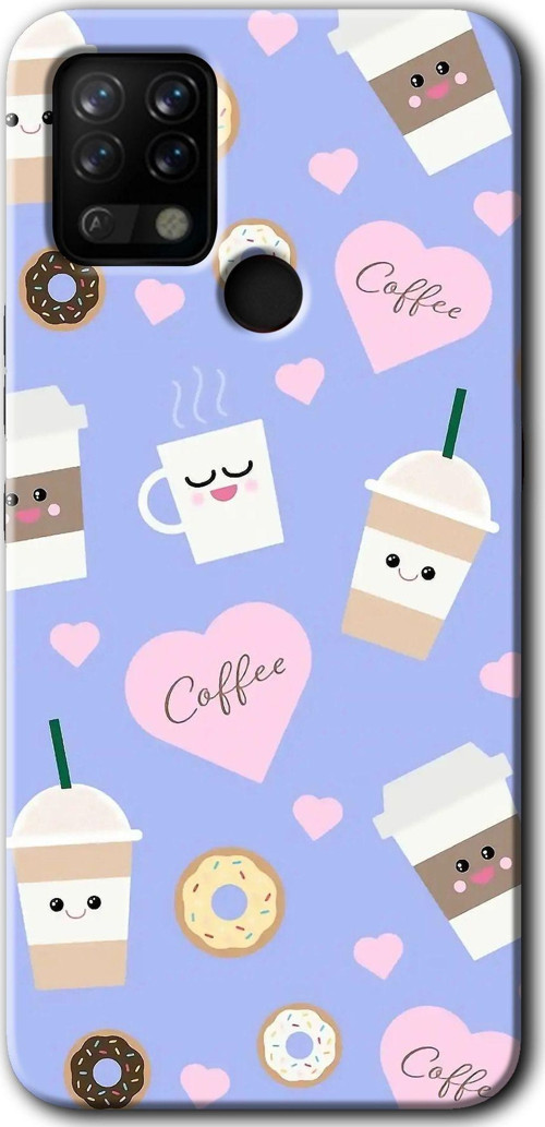 Tecno Tekno Pova Kılıf Hd Desen Baskılı Arka Kapak - Coffee Cake