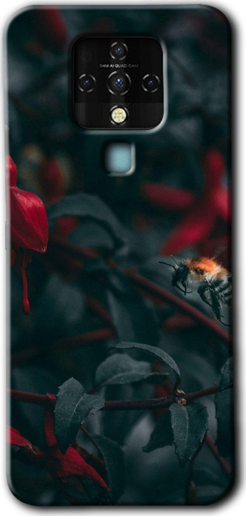 Tecno Camon 16 Kılıf Hd Desen Baskılı Arka Kapak - Avcı Arı