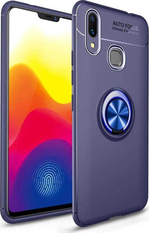 Xiaomi Mi Max 3 Kılıf Ravel Yüzüklü Standlı Silikon Kapak + Kablo Koruma + Ekran Koruma