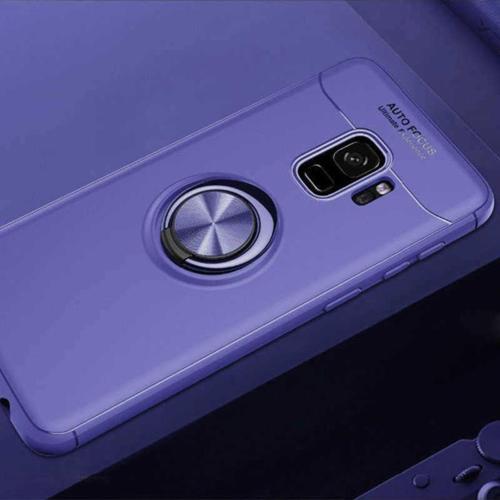 Anka Cep Samsung Galaxy S9 Kılıf Ravel Yüzüklü Standlı Silikon Kapak + Kablo Koruma + Ekran Koruma