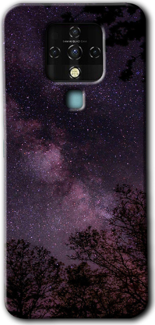 Tecno Tekno Camon 16 Kılıf Hd Desen Baskılı Arka Kapak - Gece Galaksi