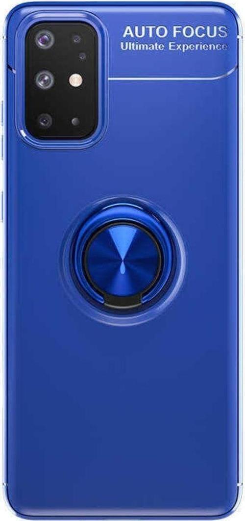 Anka Cep Samsung Galaxy A31 Kılıf Ravel Yüzüklü Standlı Silikon Kapak+ Ekran Koruma + Kablo Koruma