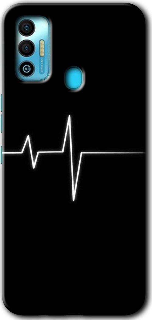 Tecno Tekno Spark 7T Kılıf Hd Desen Baskılı Arka Kapak - Heart Rytm