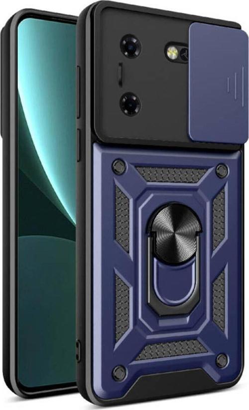 Tecno Tekno Pova 5 (Lh7N) Kılıf Magnetik Standlı Kamera Korumalı Sürgülü Vega Kapak
