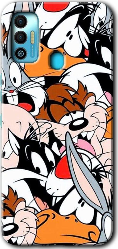 Tecno Tekno Spark 7T Kılıf Hd Desen Baskılı Arka Kapak - Karakterler