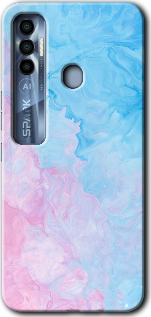 Tecno Tekno Spark 7 Pro Kılıf Hd Desen Baskılı Arka Kapak - Blue Art
