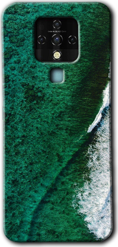 Tecno Camon 16 Kılıf Hd Desen Baskılı Arka Kapak - Yeşil Okyanus