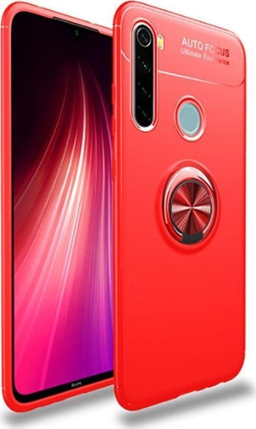 Anka Cep Xiaomi Redmi Note 8T Kılıf Ravel Yüzüklü Standlı Silikon Kapak + Kablo Koruma + Ekran Koruma