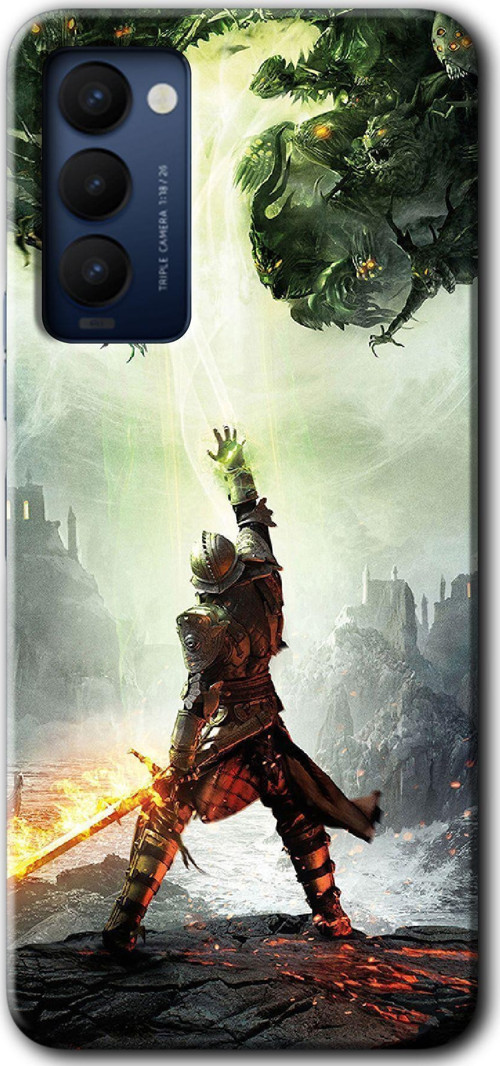 Tecno Tekno Camon 18 / 18T / 18P Kılıf Hd Desen Baskılı Arka Kapak - Dragon Hunter