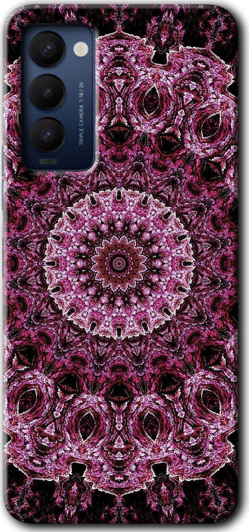 Tecno Camon 18 Kılıf Hd Desen Baskılı Arka Kapak - Mandala Patterns Kaleidoscope