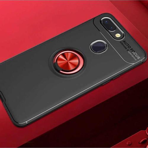 Xiaomi Mi 8 Lite Kılıf Ravel Yüzüklü Standlı Silikon Kapak + Kablo Koruma + Ekran Koruma