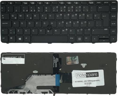 Hp ProBook 440 G4 W6N87AV, 440 G4 Y7Z73EA Uyumlu Notebook Klavye Işıklı Siyah TR