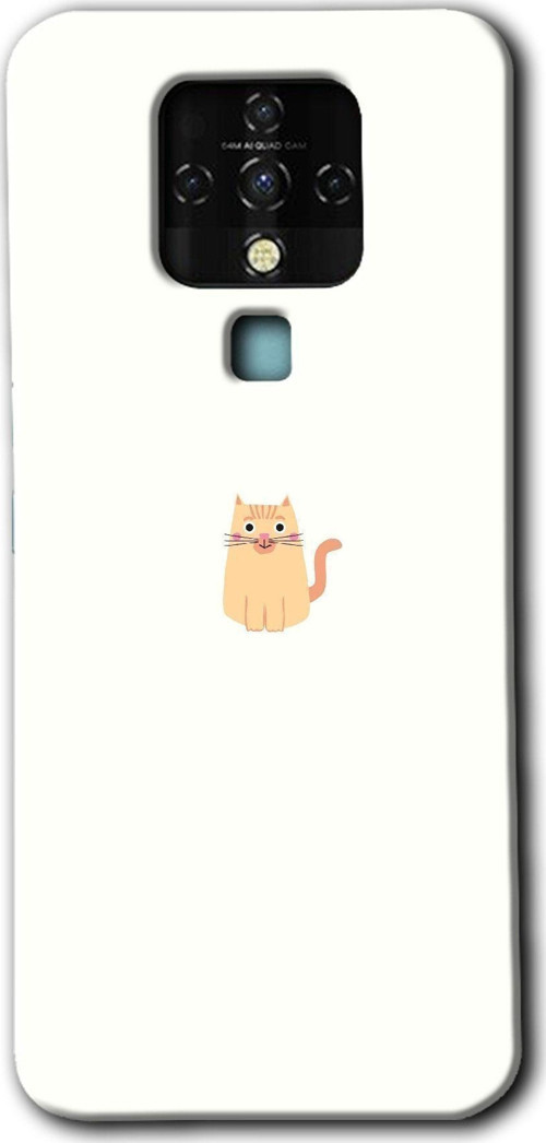 Tecno Camon 16 Kılıf Hd Desen Baskılı Arka Kapak - Cat Minimalism