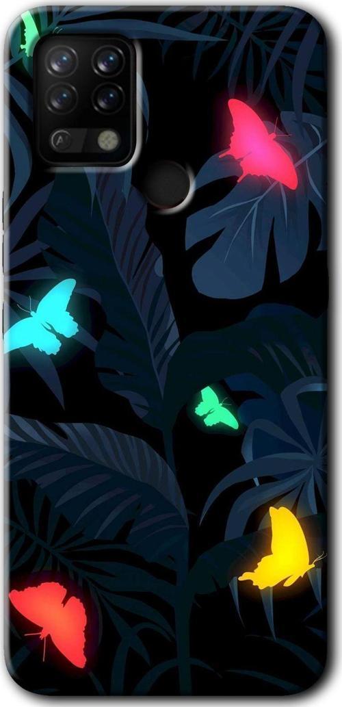 Tecno Tekno Pova Kılıf Hd Desen Baskılı Arka Kapak - Lighter Butterfly