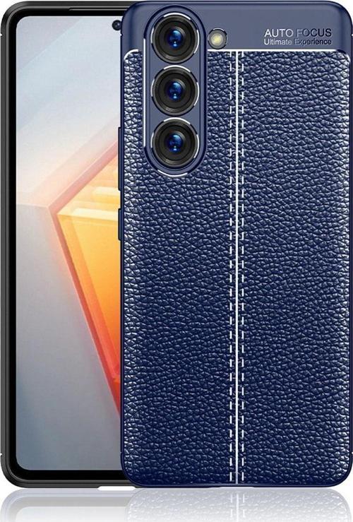 Samsung Galaxy S23 Plus Kılıf Niss Deri Görünümlü Silikon Kapak + Ekran Koruma
