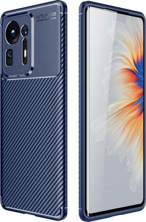 Mi Mix 4 Kılıf Karbon Görünümlü Silikon + Kablo Koruma + Ekran Koruma