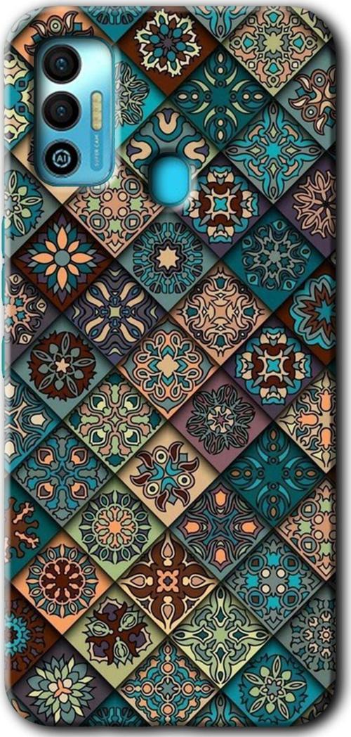 Tecno Tekno Spark 7T Kılıf Hd Desen Baskılı Arka Kapak - Mandala Desen