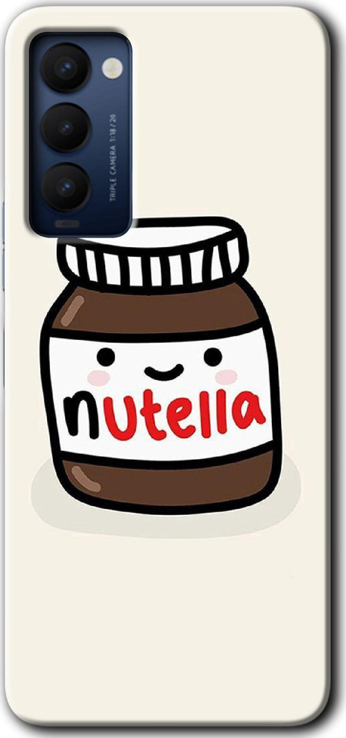 Tecno Tekno Camon 18 / 18T / 18P Kılıf Hd Desen Baskılı Arka Kapak - Nutella Aşkım