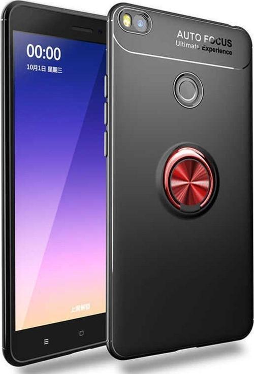 Xiaomi Mi Max 2 Kılıf Ravel Yüzüklü Standlı Silikon Kapak+ Ekran Koruma + Kablo Koruma