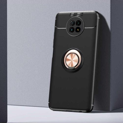 Anka Cep Xiaomi Redmi Note 9 5G Kılıf Ravel Yüzüklü Standlı Silikon Kapak + Kablo Koruma + Ekran Koruma