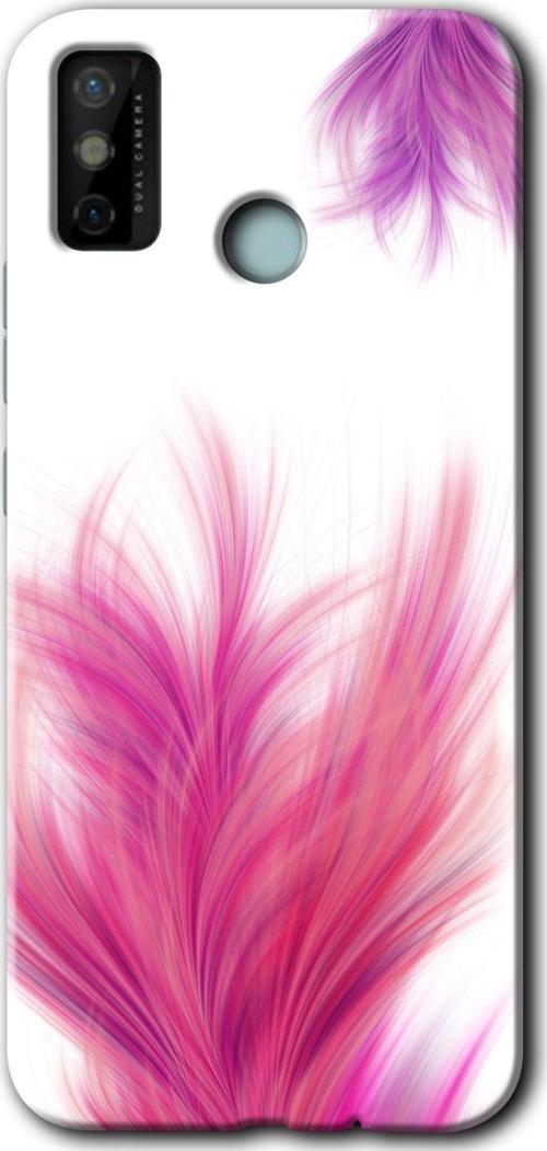 Tecno Tekno Spark 6 Go Kılıf Hd Desen Baskılı Arka Kapak - Pembe Tüy