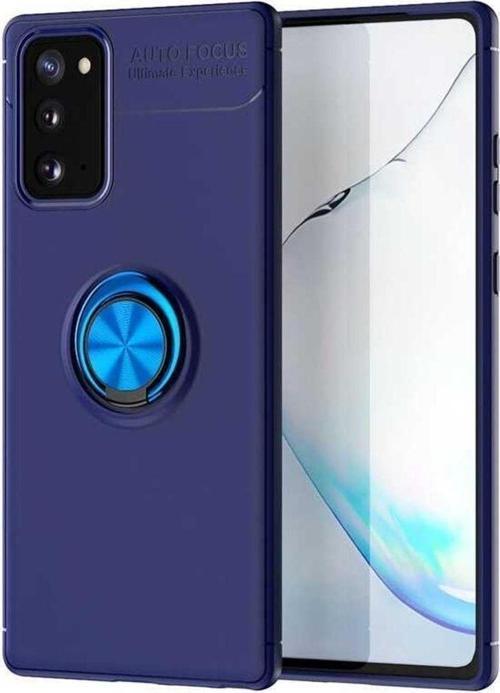 Anka Cep Samsung Galaxy Note 20 Kılıf Ravel Yüzüklü Standlı Silikon Kapak+ Ekran Koruma + Kablo Koruma