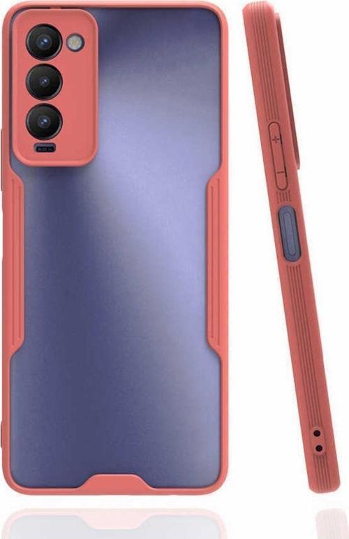 Tecno Camon 18 Kılıf Ultra Ince Buzlu + Kablo Koruma + Ekran Koruma 3Lü Set
