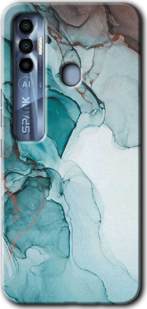 Tecno Tekno Spark 7 Pro Kılıf Hd Desen Baskılı Arka Kapak - Buzul Mermer