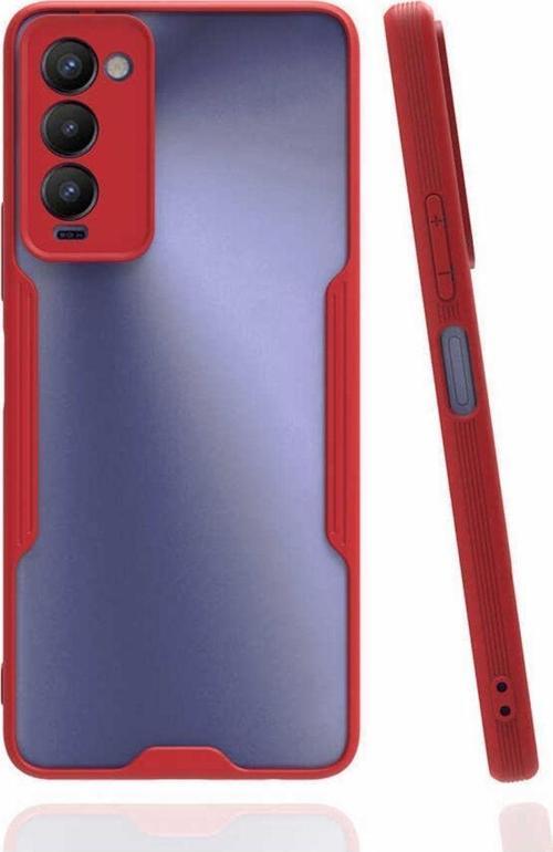 Tecno Camon 18 Kılıf Ultra Ince Buzlu + Kablo Koruma + Ekran Koruma 3Lü Set