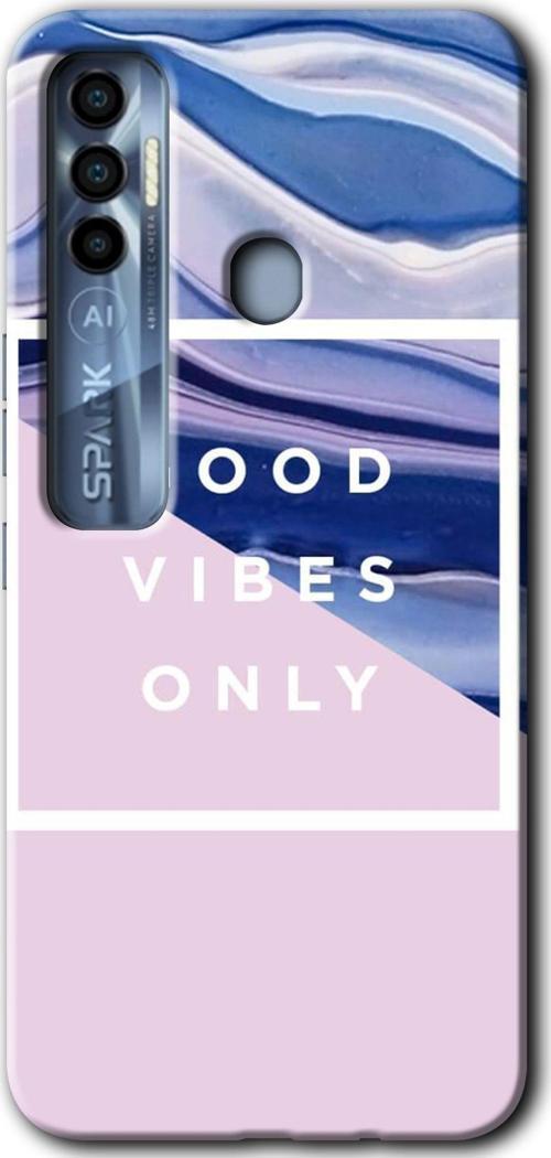 Tecno Tekno Spark 7 Pro Kılıf Hd Desen Baskılı Arka Kapak - Good Vibes