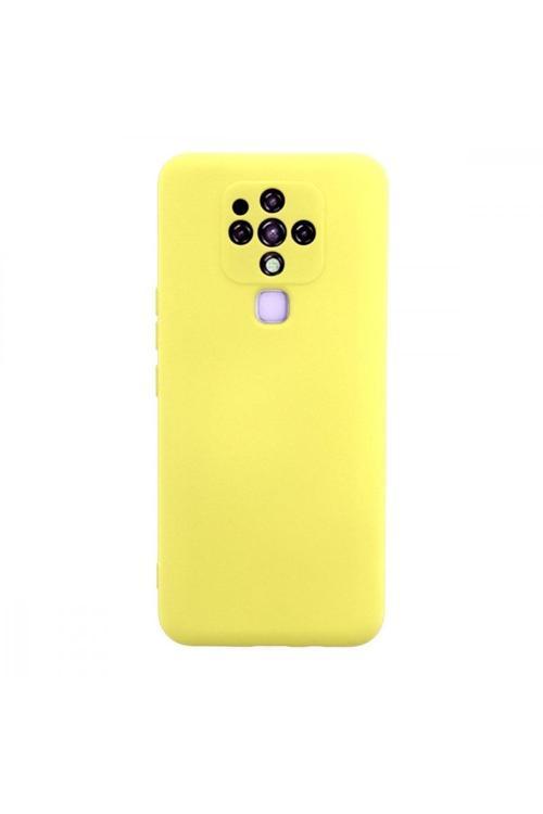 Tekno Camon 16 Kılıf Nano Içi Kadife Süet Dokulu Parmak Izi Yapmayan Silikon Kapak