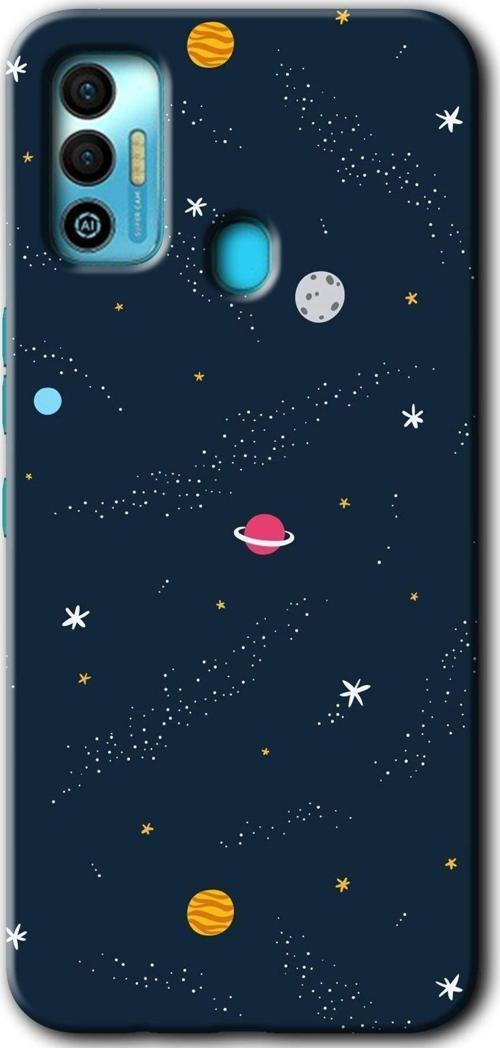 Tecno Tekno Spark 7T Kılıf Hd Desen Baskılı Arka Kapak - Çizim Gezegen