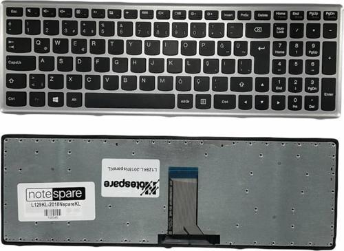 Lenovo 25211206, 25211202, 25211228, 25211324 Uyumlu Notebook Klavye Gümüş Gri TR