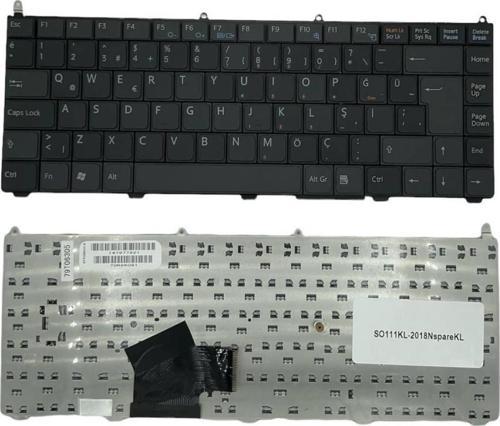 Sony Vaio VGN-AR61E, VGN-AR61M, VGN-AR61MR, VGN-AR61S Uyumlu Notebook Klavye Siyah TR