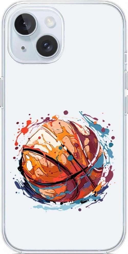 Zeynoiletişim Apple İphone 13 Uyumlu Basketbol Topu  Desenli Silikon Kılıf