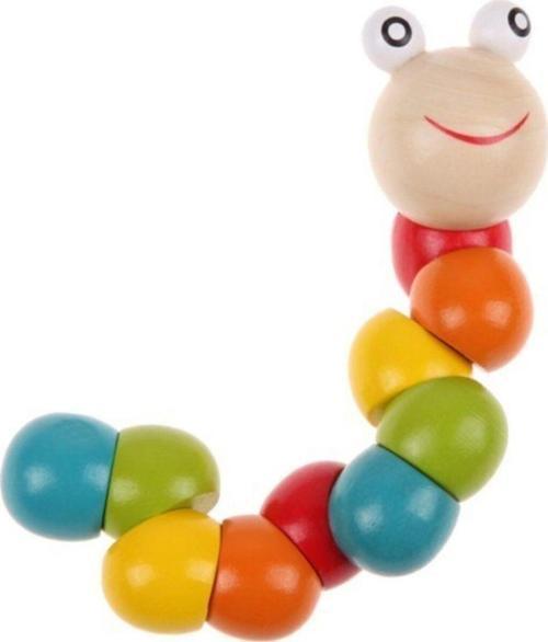 Ahşap Oyuncak Tırtıl Bebek Aktivite Oyuncağı Tırtılım Ahşap Tırtıl Oyuncak Tangram Hediyeli
