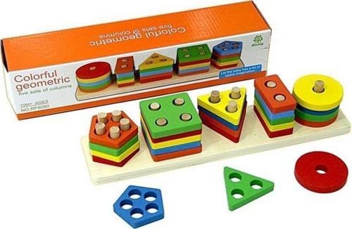 PASAJDANAL Tangram Hediyeli Ahşap Geometrik Şekiller