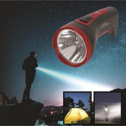 3 Watt Şarjlı El Feneri Uzak Menzil Led Lamba El Projektörü Ev Okul Kamp Güvenlik Feneri Gs-4251