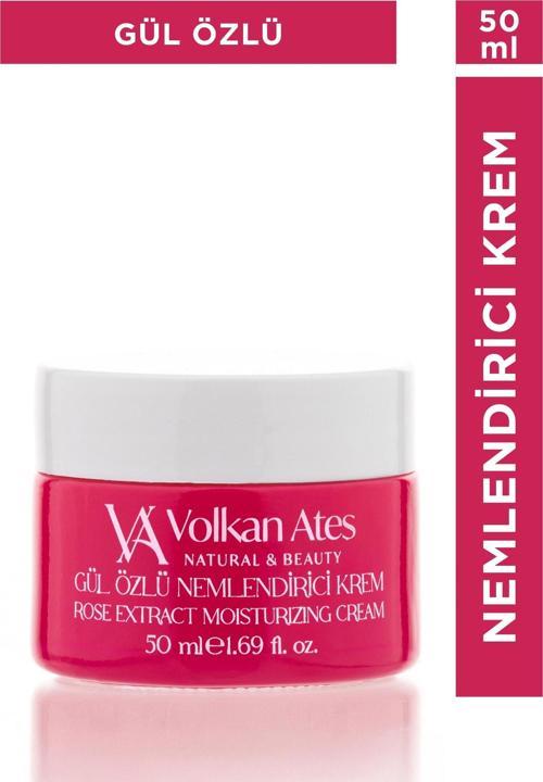 Gül Özlü Nemlendirici Krem Cam Kavanoz 50 ml