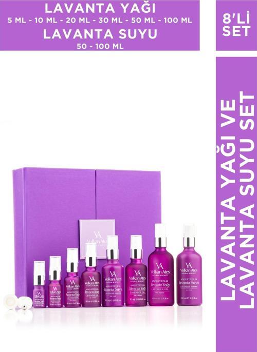 Lavanta Seti (Lavanta Yağı 5ml - 10ml - 20ml - 30ml - 50ml - 100ml & Lavanta Suyu 50ml - 100ml)