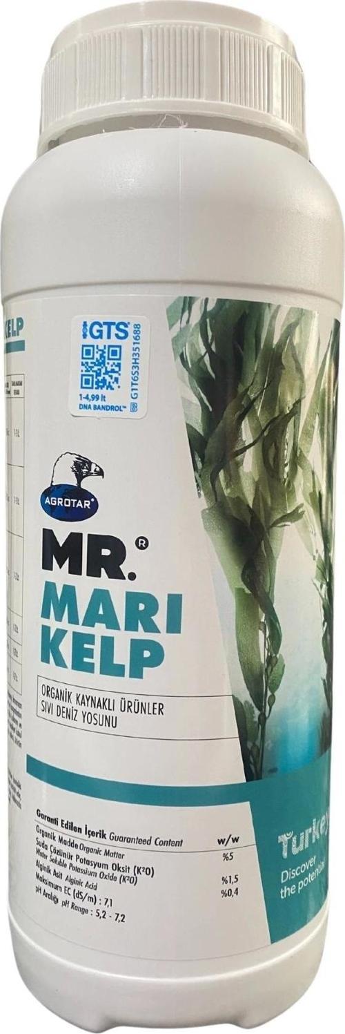 Marikelp Organik Kaynaklı Sıvı Deniz Yosunu Sıvı Yaprak Gübresi 1 Lt