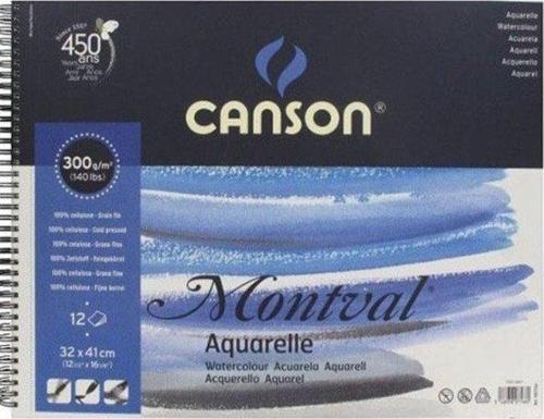 Montval Eskiz ve Resim Defteri, Spiralli 12 Yaprak 32X41 300G