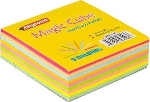 815-50 Yapışkanlı Not Kağıdı Yelpaze Küp 225 Yaprak 9 Renk