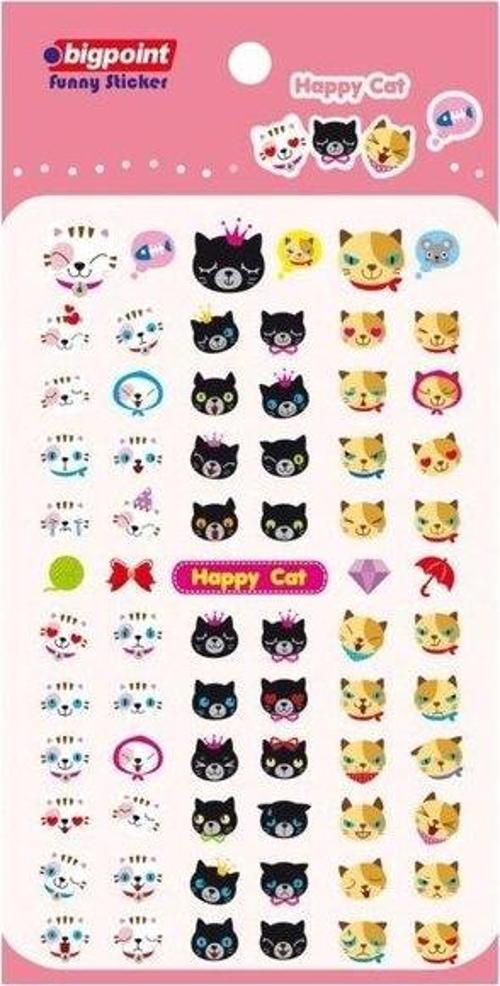 851-51 Sticker Mutlu Kediler