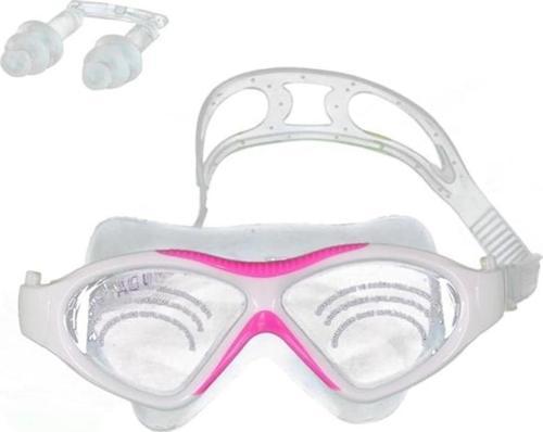 8170-S Antifog Sörf Yüzücü Gözlüğü Beyaz/Pembe